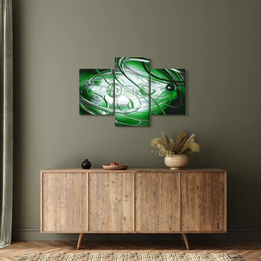 Tabloul abstract verde (90x60 cm)