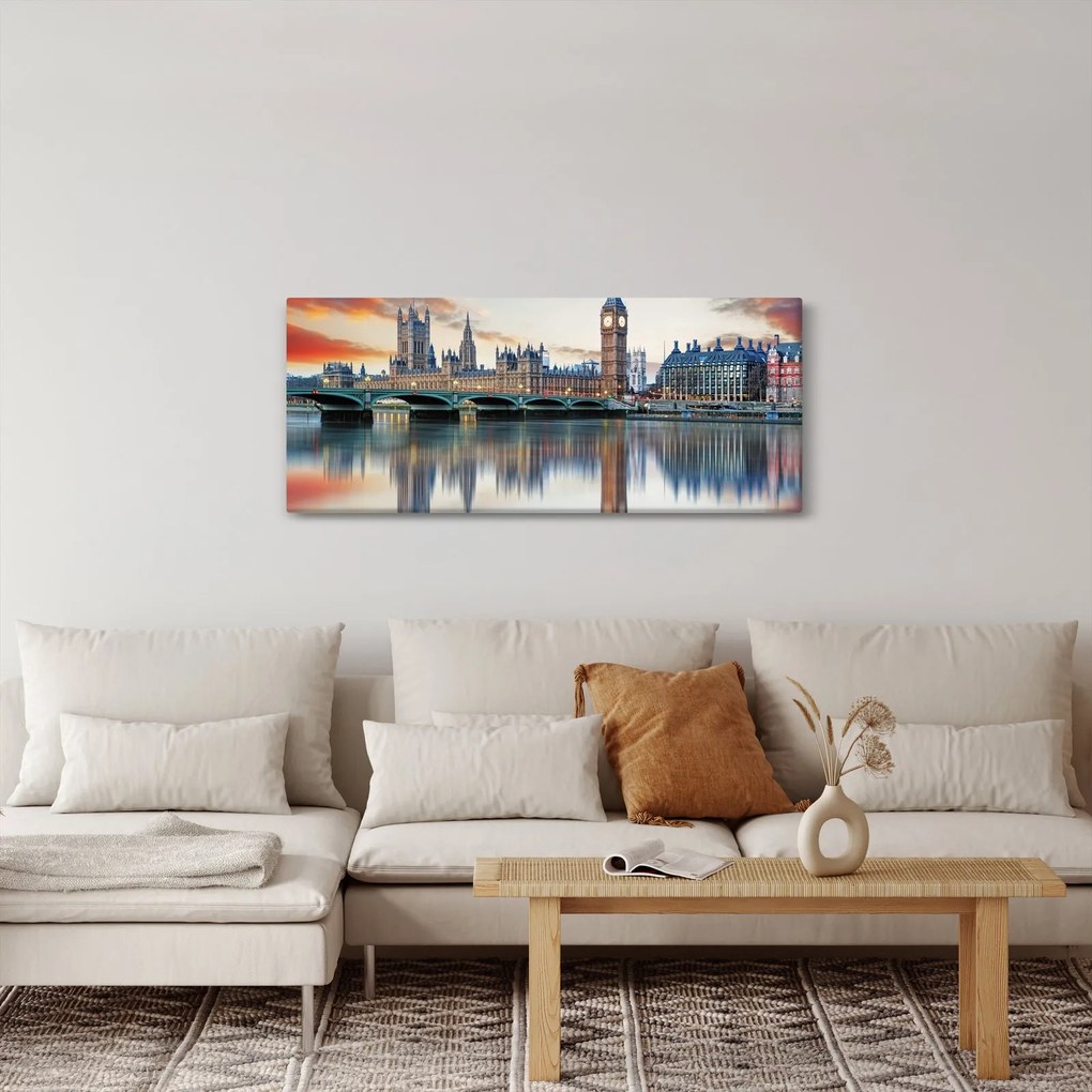 Tablou - Houses of Parliament din Londra (120x50 cm)