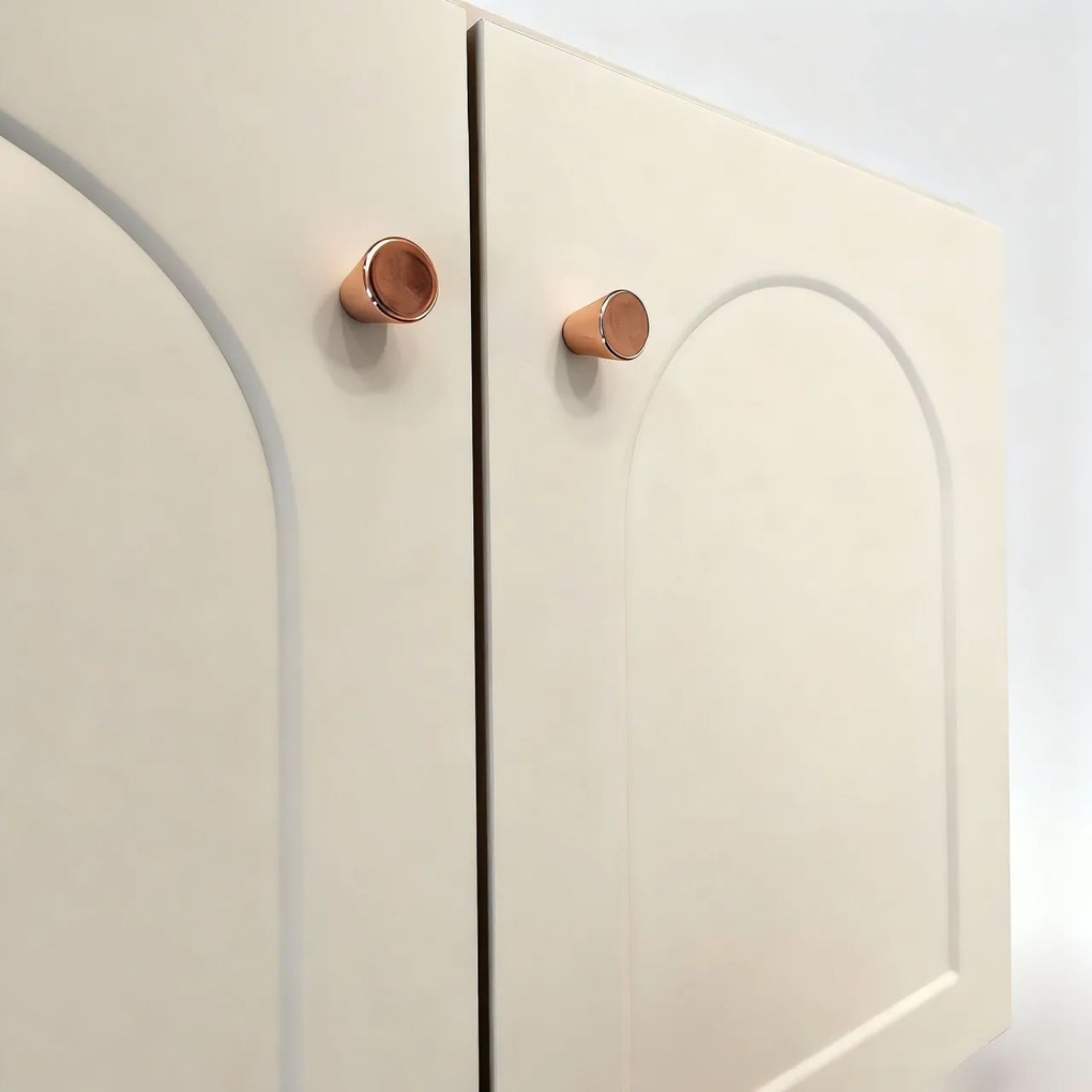 Set mobilier de baie cu lavoar Denver 60cm Creme