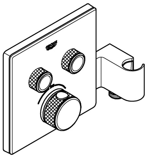 GROHE 29125000 - Baterie termostatică pentru cadă GROHTHERM SMARTCONTROL, crom