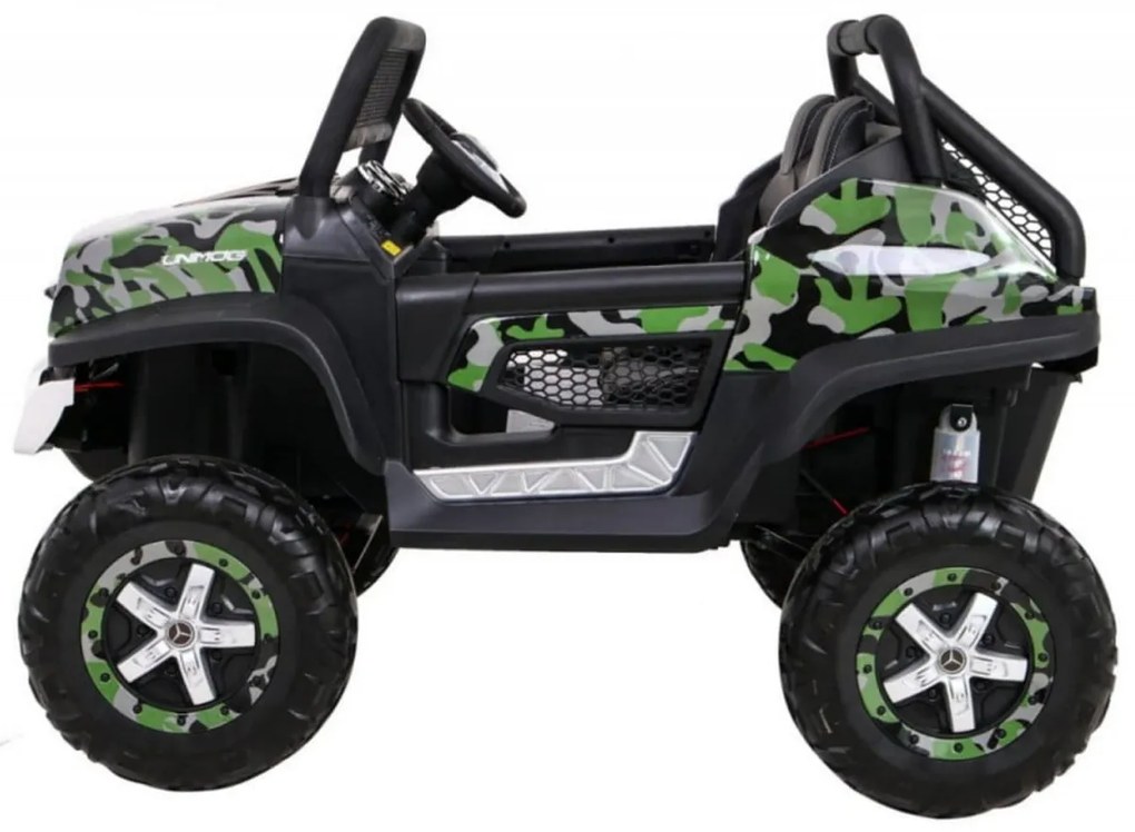 Masinuta Electrica cu acumulator pentru copii NOVOKIDS™ Mercedes Buggy UTV , Cu faruri LED, Telecomanda, 3-8 ani , max 35 kg , 12V, Mp3/USB si