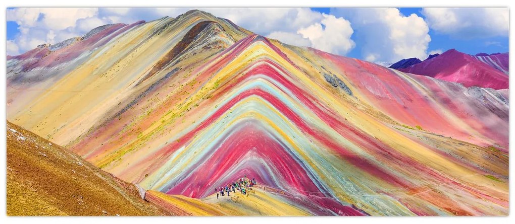 Tablou - Muntele Curcubeu, Peru (120x50 cm)