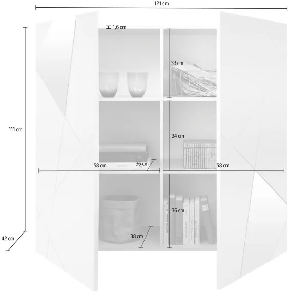 Comodă TAVRI antracit