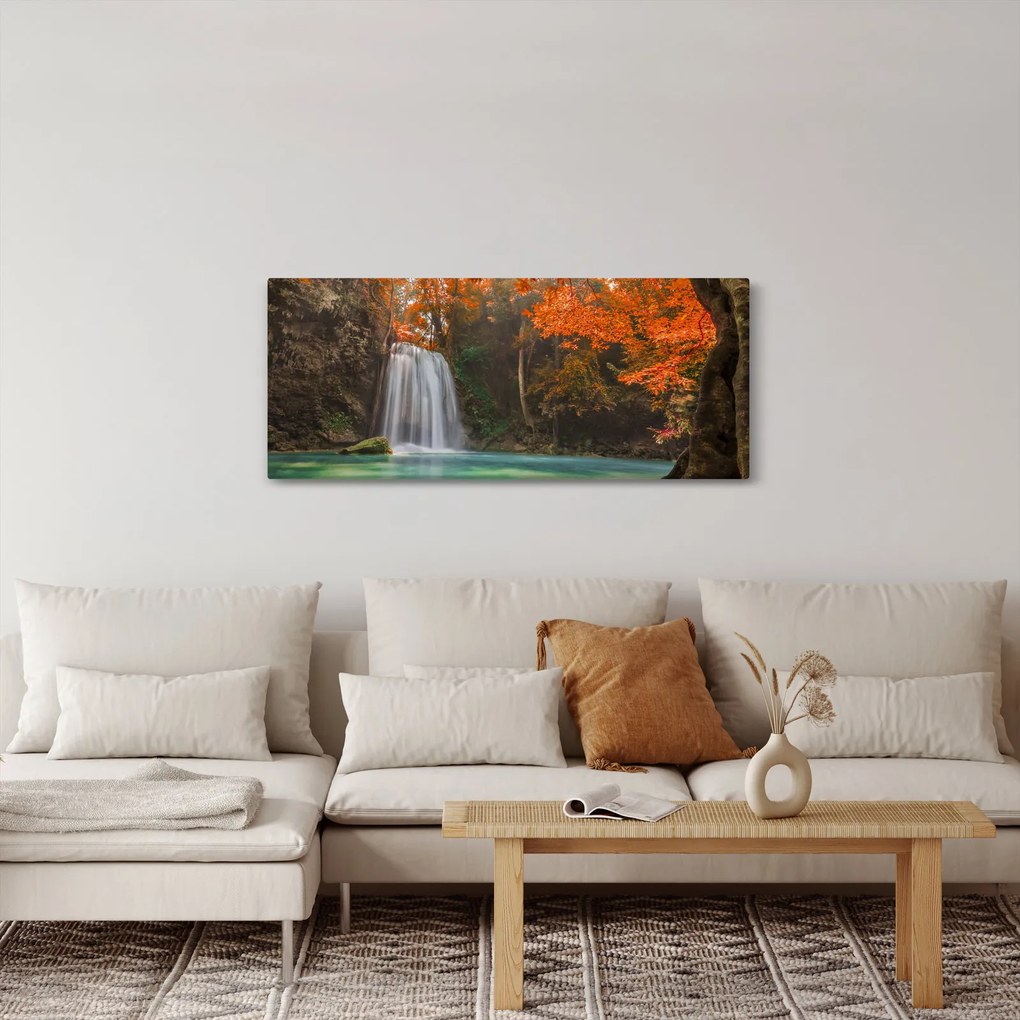 Tablou - Cascadă în Thailanda (120x50 cm)