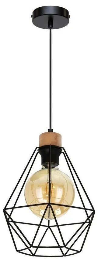 Lustră pe cablu Spot-Light 21822104 DIAMENT 1xE27/60W/230V stejar