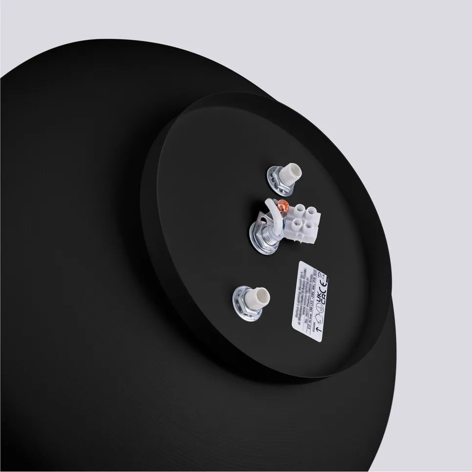 Plafonieră neagră ø 30 cm Blacko – Sollux