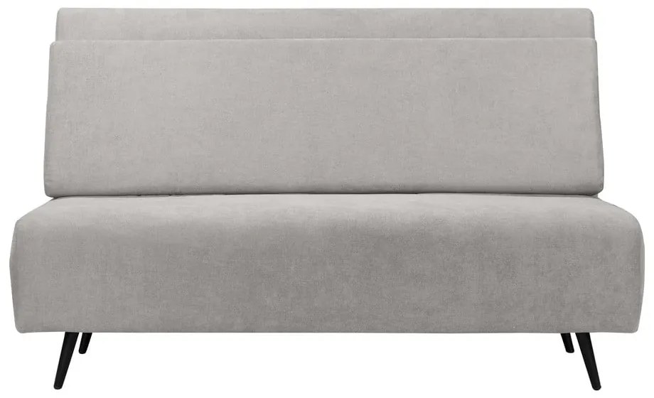 Canapea gri deschis extensibilă 87 cm Mallory – Støraa