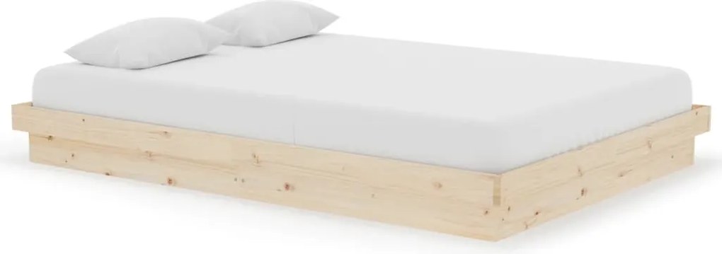 vidaXL Cadru de pat, 140x200 cm, lemn masiv de stejar