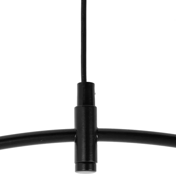 Lustra circulara cu 14 de surse de lumina ROCIO negru