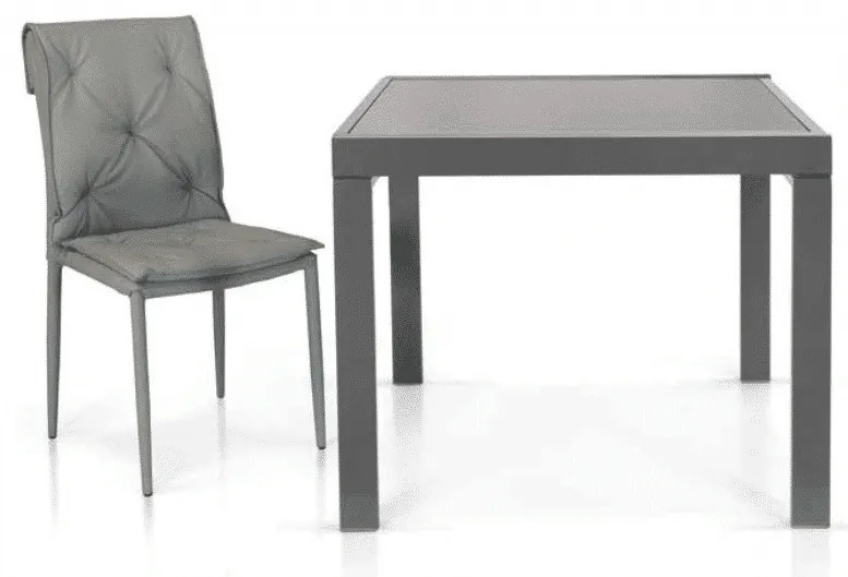 Scaun Solan, structura metalica, piele ecologica - GRI
