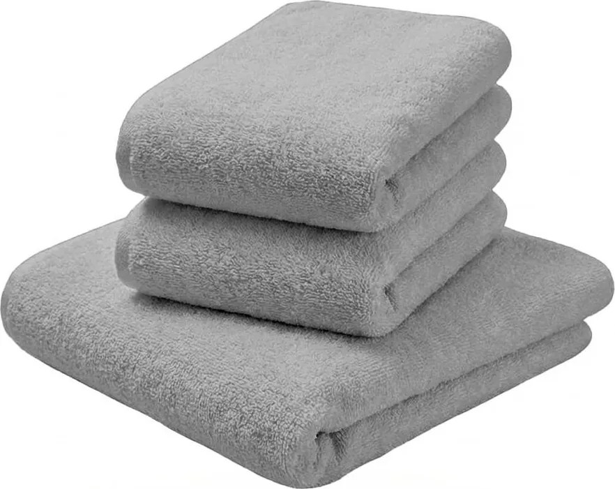 Prosop NORIELLE 70x140 cm gri deschis, 100% bumbac