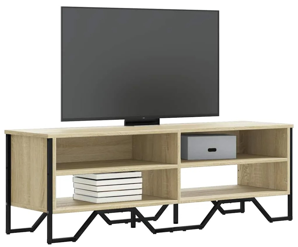 vidaXL Dulap TV, stejar sonoma, 122x34x41 cm, lemn prelucrat