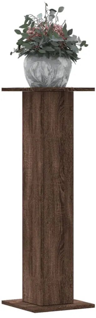 vidaXL Suporturi plante 2 buc. stejar maro 30x30x95 cm lemn prelucrat