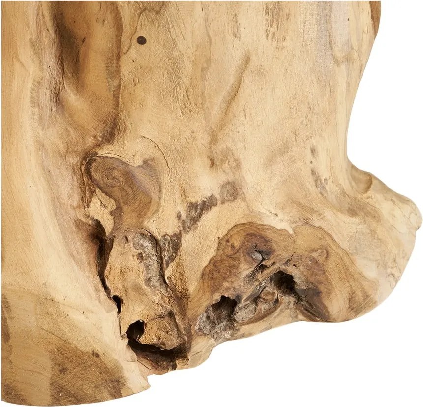 Măsuță auxiliară rotundă din lemn de tec ø 40 cm Palena – House Nordic