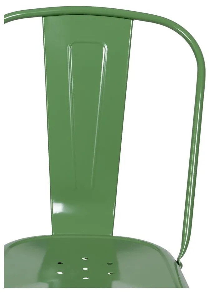Scaune de dining verde 2 buc. din metal – Ixia