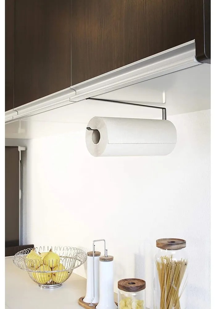 Suport de agățat pentru prosoape de hârtie Yamazaki Tower, negru