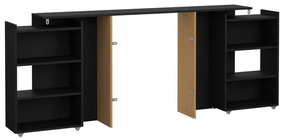 Tăblie de pat neagră 165x80 cm Naia – Tvilum