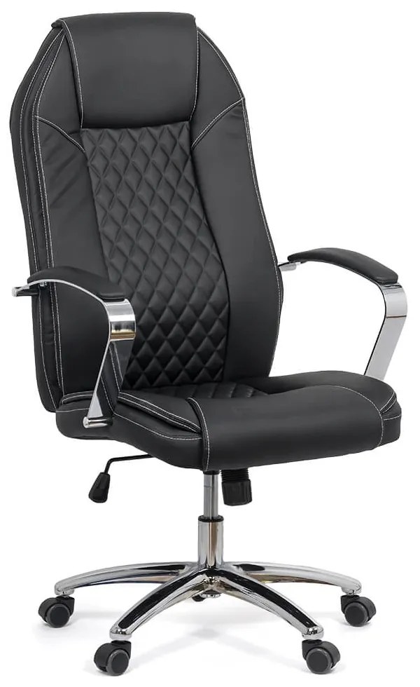 Scaun Directorial OFF 313 Negru – rezistent până la 150 Kg, ergonomic, cu șezut pe arcuri