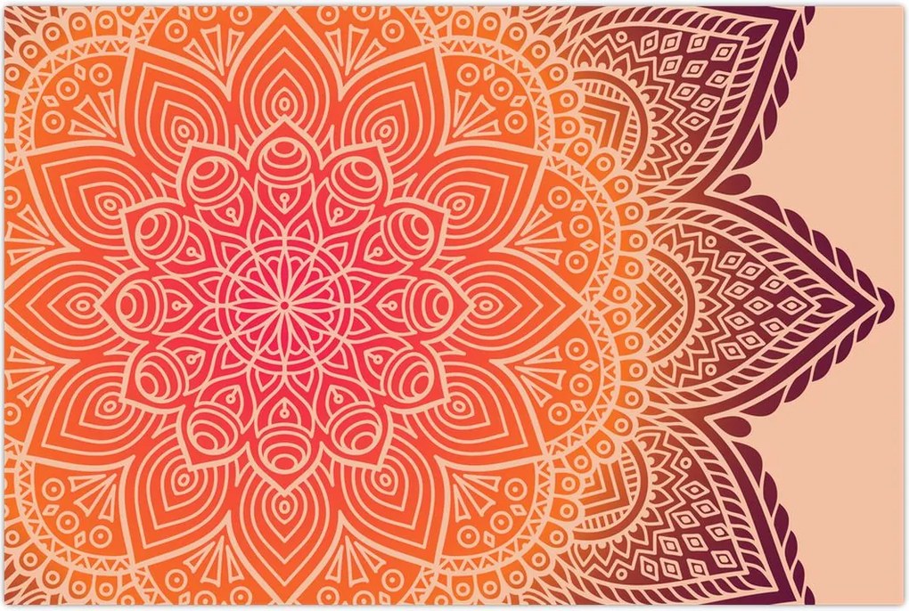 Tablou - Mandala artă (90x60 cm)