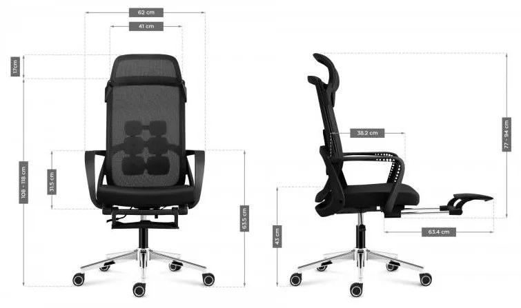 Scaun de birou Matryx 3.6 (negru). 1087599