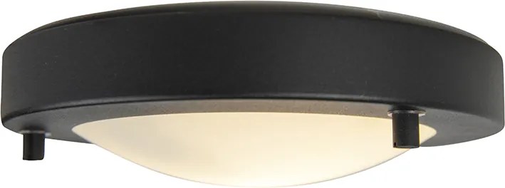 Plafoniera moderna neagra 18 cm IP44 - Yuma