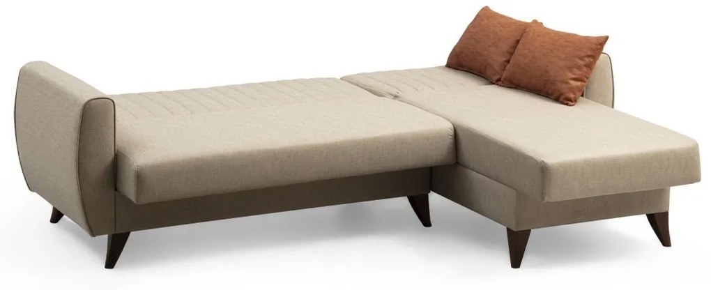 Canapea extensibilă de colț Alkon - Beige