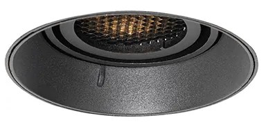 Set de 6 spoturi încastrate moderne negre GU10 rotunde fără ramă - Oneon Honey