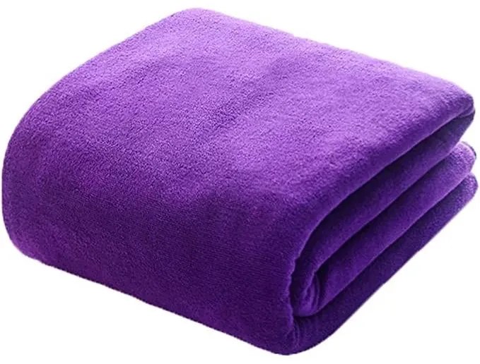 Prosop din microfibra super absorbant cu uscare rapida, 100 x 50 cm, culoare Violet