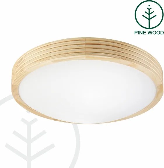 Plafonieră NATURAL MODERN SLIM 2xE27/15W/230V Ø 37,5 cm pin