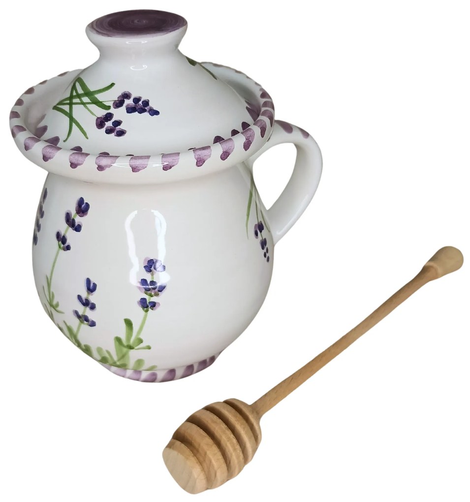 Set ceramică servit ceai/cafea model Lavandă