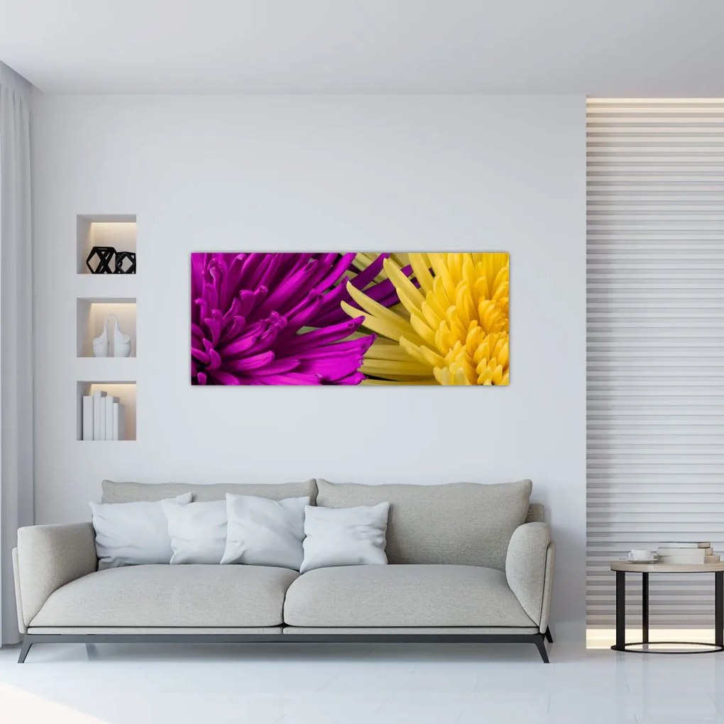 Tablou - detailu cu flori (120x50 cm), în 40 de alte dimensiuni noi