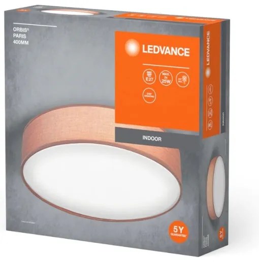 Plafonieră ORBIS PARIS 2xE27/25W/230V maro Ledvance