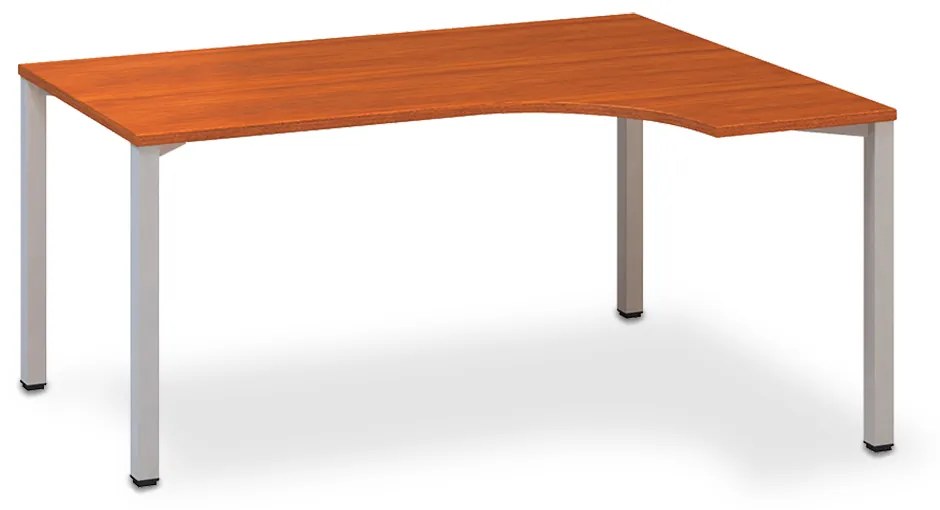 Birou ergonomic ProOffice B 180 x 120 cm, dreapta, cireș