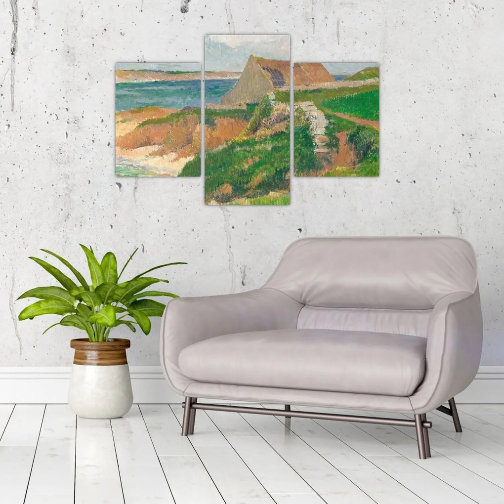 Tablou - Henri Moret, The Island of Raguenez, Brittany, reproducere (90x60 cm)