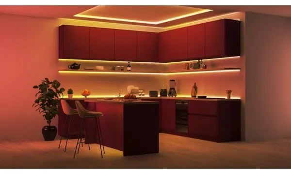 WiZ - Bandă LED RGBIC reglabilă 10m LED/21W/230V 2700-6500K Wi-Fi