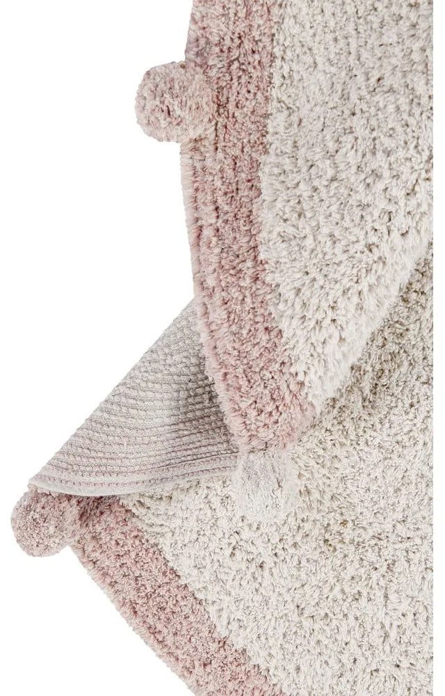 Covor pentru copii crem lavabil/țesut manual din bumbac ø120 cm Bubbly Vintage Nude – Lorena Canals