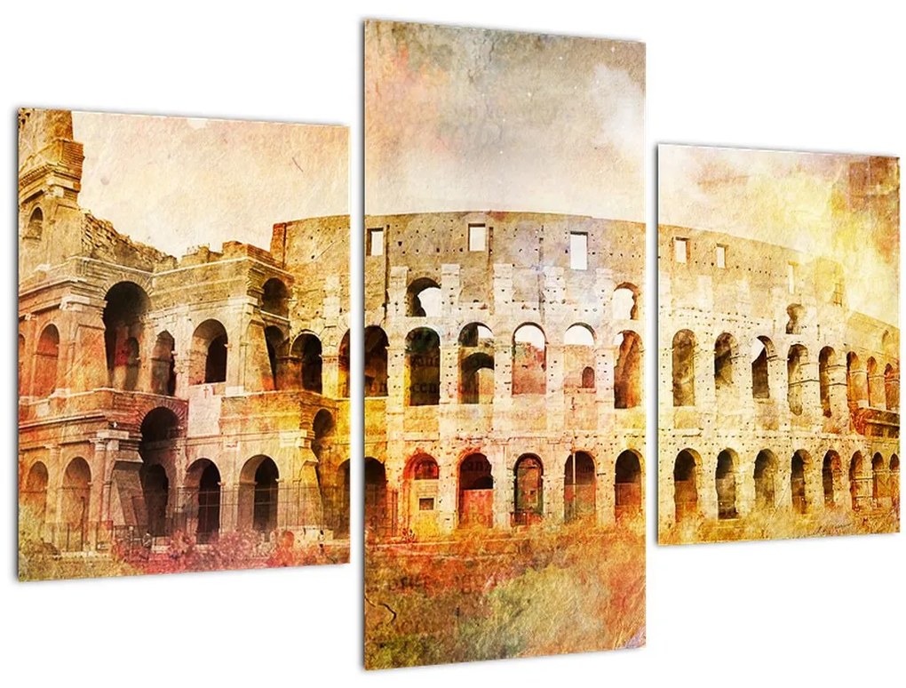 Tablou - Pictură digitală, Colosseum, Roma, Italia (90x60 cm)