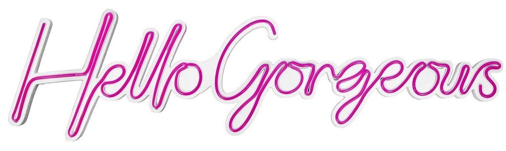 Aplica de Perete Neon Hello Gorgeous, 75 x 18 cm