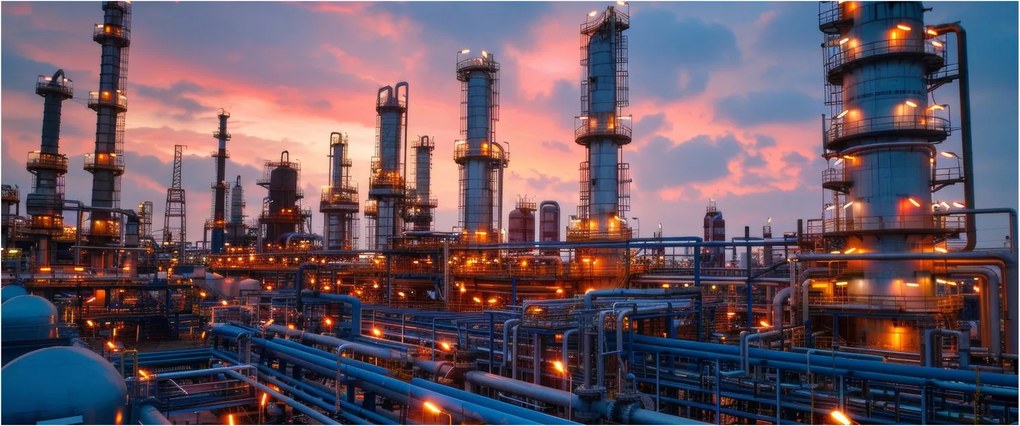 Tablou - Instalație industrială (120x50 cm)