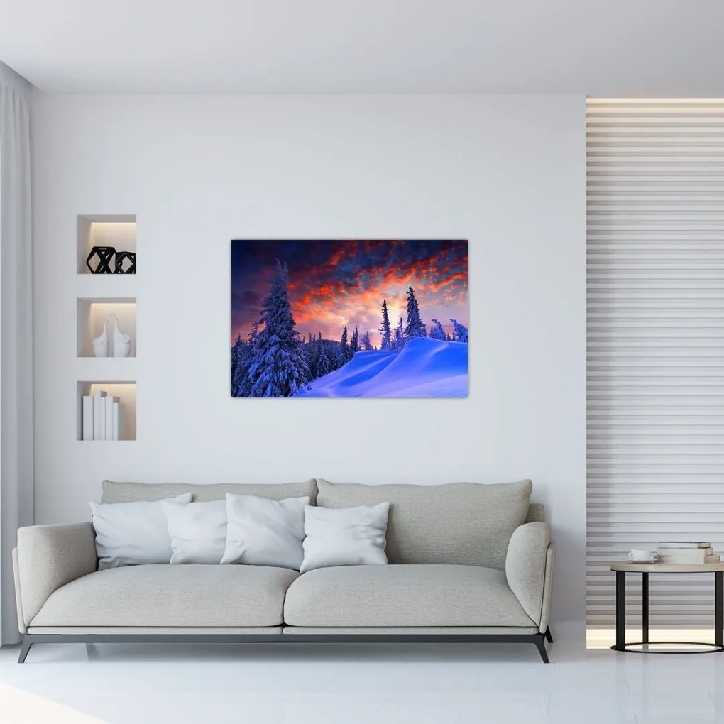 Tablou - Amurg dev iarnă (90x60 cm)