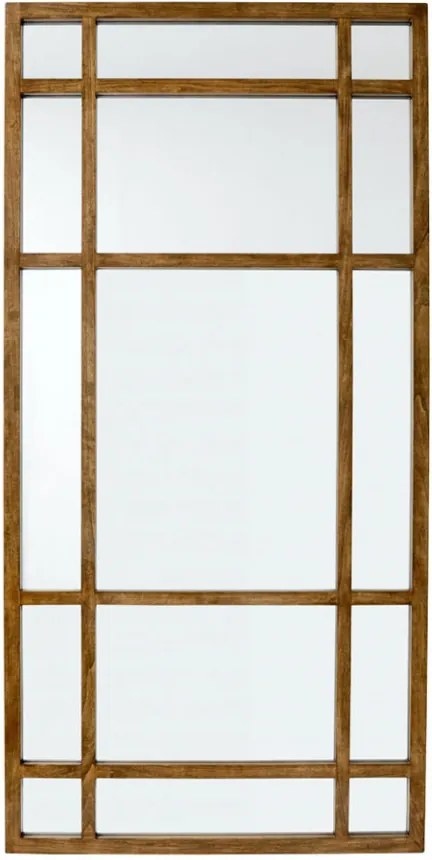 Oglinda dreptunghiulara maro din lemn pentru perete 101x203 cm Spirit Nordal