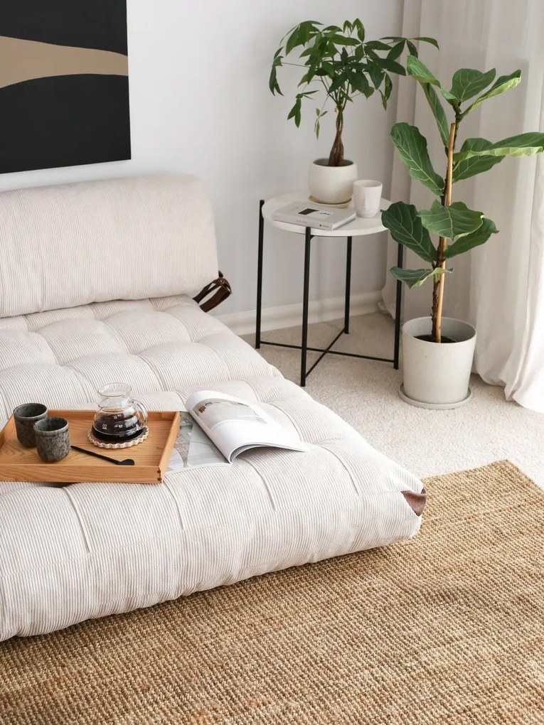 Fold sofa Fold Kadife 2 Alb