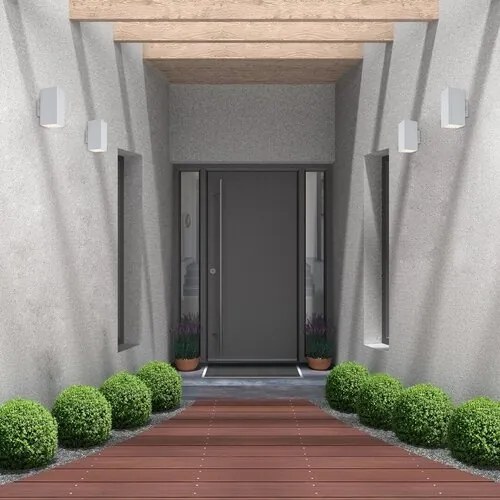 Aplica LED iluminat exterior ambiental, Protectie IP65 Urfa II alba