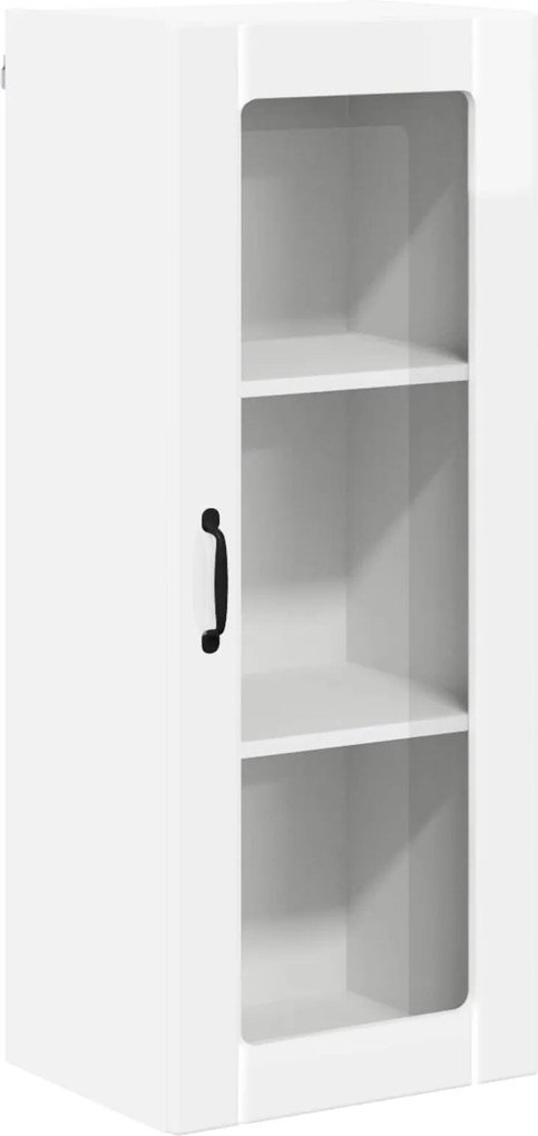 vidaXL Dulap de bucătărie Alb lucios 40 x 31 x 100 cm Lemn compozit