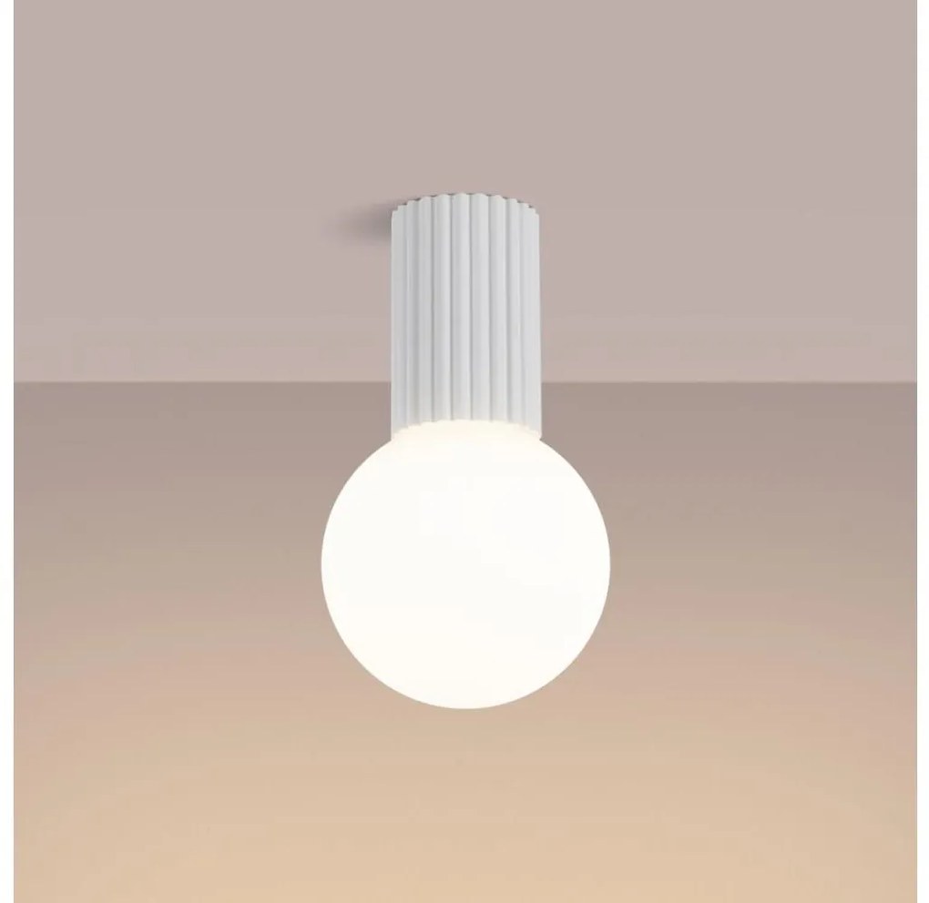 Plafonieră pentru baie Sollux SL.1708 HALO 1xG9/8W/230V IP44 alb