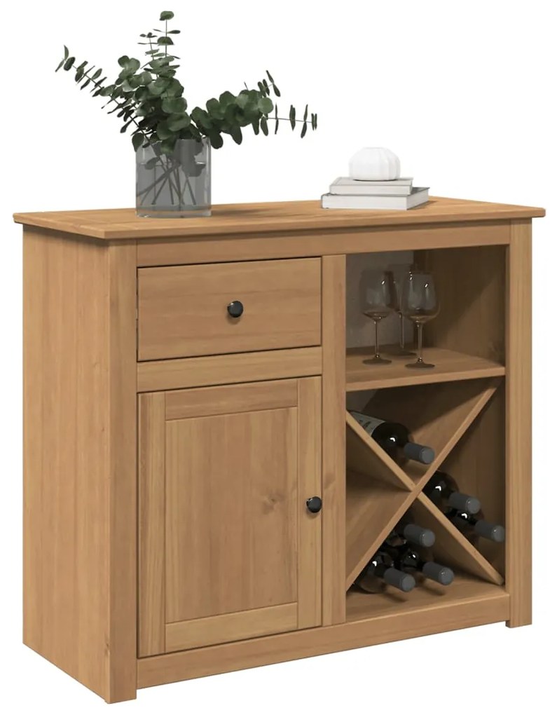 vidaXL Dulap cu sertar Panama, 93x40x80 cm, lemn masiv de pin