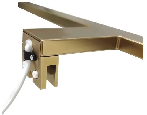 Aplică LED pentru oglindă de baie LED/8W/230V 4000K 50 cm IP44 auriu mat