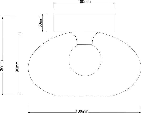 Globo 15572D - Plafonieră SHAUN 1xE27ILLU/40W/230V neagră