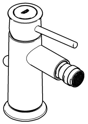 GROHE BAUCLASSIC - baterie pentru bide, crom lucios, 32864000