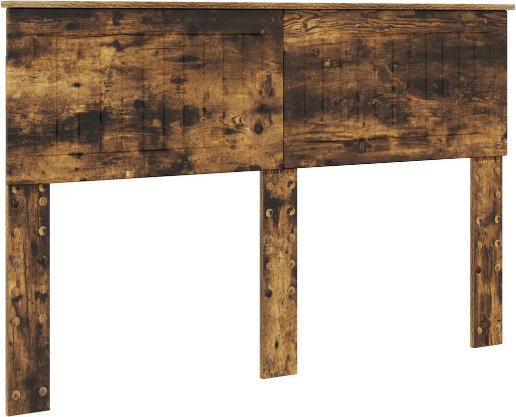 vidaXL Tăblie cap Stejar fumuriu 140 cm Lemn compozit